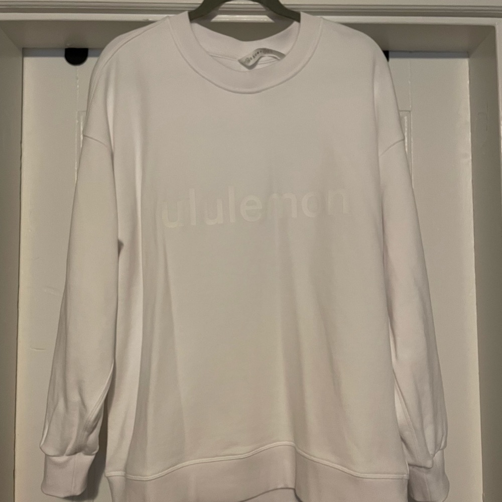 Lululemon White Crew Neck